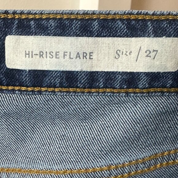 Pilcro and the Letterpress Embroidered Crop Flare Jeans Size 27 - Picture 5 of 13